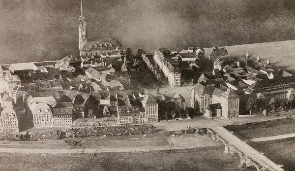 Modell Bebauung Königsufer Dresden (Hans Erlwein) 1910