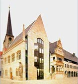 Originalgetreuer Wiederaufbau der Ratslaube am Rathaus Halberstadt