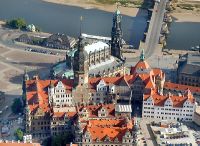 Dresdener Schloss aus der Vogelperspektive