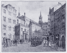 Schloßstraße Lithographie 1830