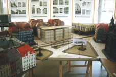 Modell des Neumarktes im Info-Pavillon am Neumarkt