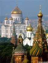 Moskau: Wiederaufgebaute Chrst Erlöser Kirche